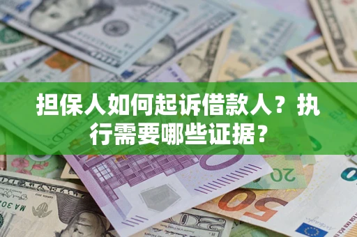 武汉担保人如何起诉借款人？执行需要哪些证据？