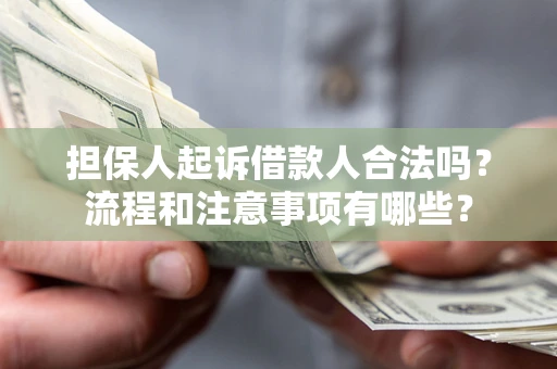 武汉担保人起诉借款人合法吗？流程和注意事项有哪些？