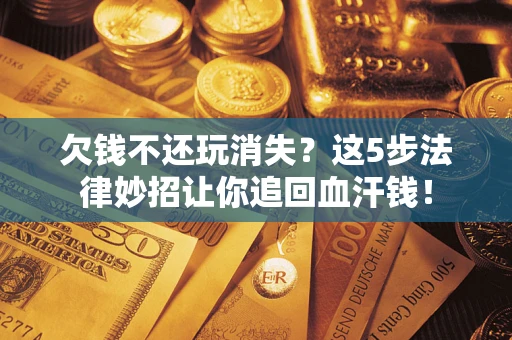 武汉欠钱不还玩消失？这5步法律妙招让你追回血汗钱！