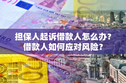 武汉担保人起诉借款人怎么办？借款人如何应对风险？