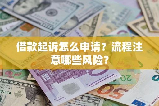 武汉借款起诉怎么申请？流程注意哪些风险？